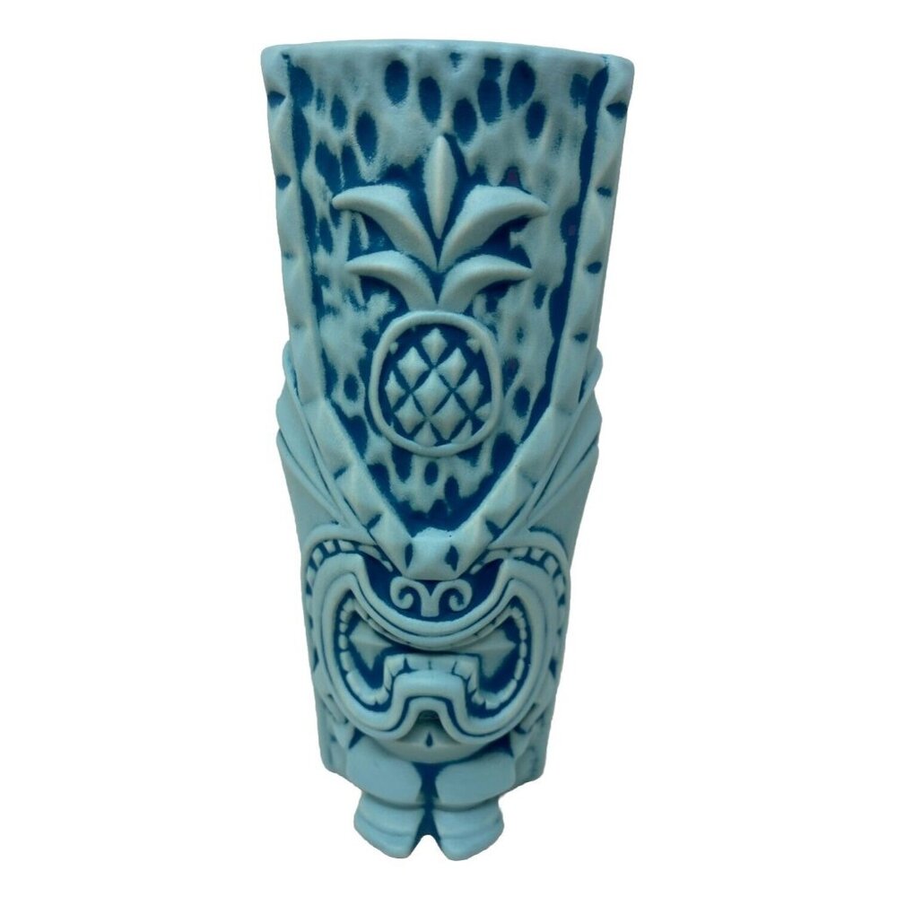 Tiki Underground The Pineapple King Blue Tiki Mug God Lono Tiki Farm NEW